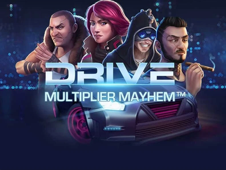 Drive Multipliers Mayhem spilleautomat banner