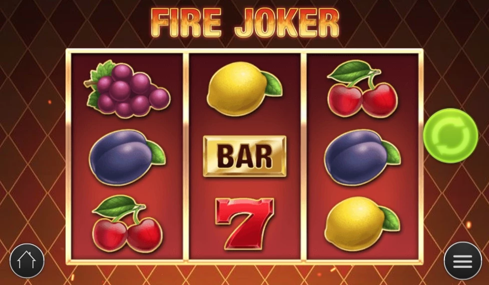 Fire Joker spilleplade med symboler