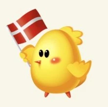 Pip.dk fugl med dansk flag