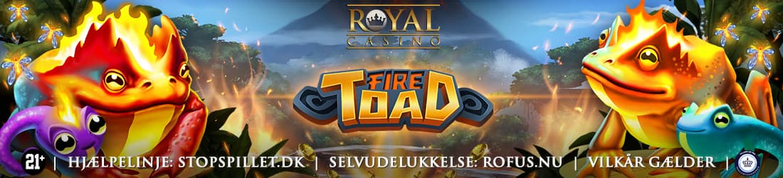 Fire Toad hos Royal Casino Banner