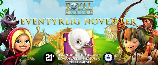 rødhætte, den grimme ælling, klods hans på banner til kampagnen eventyrlig november