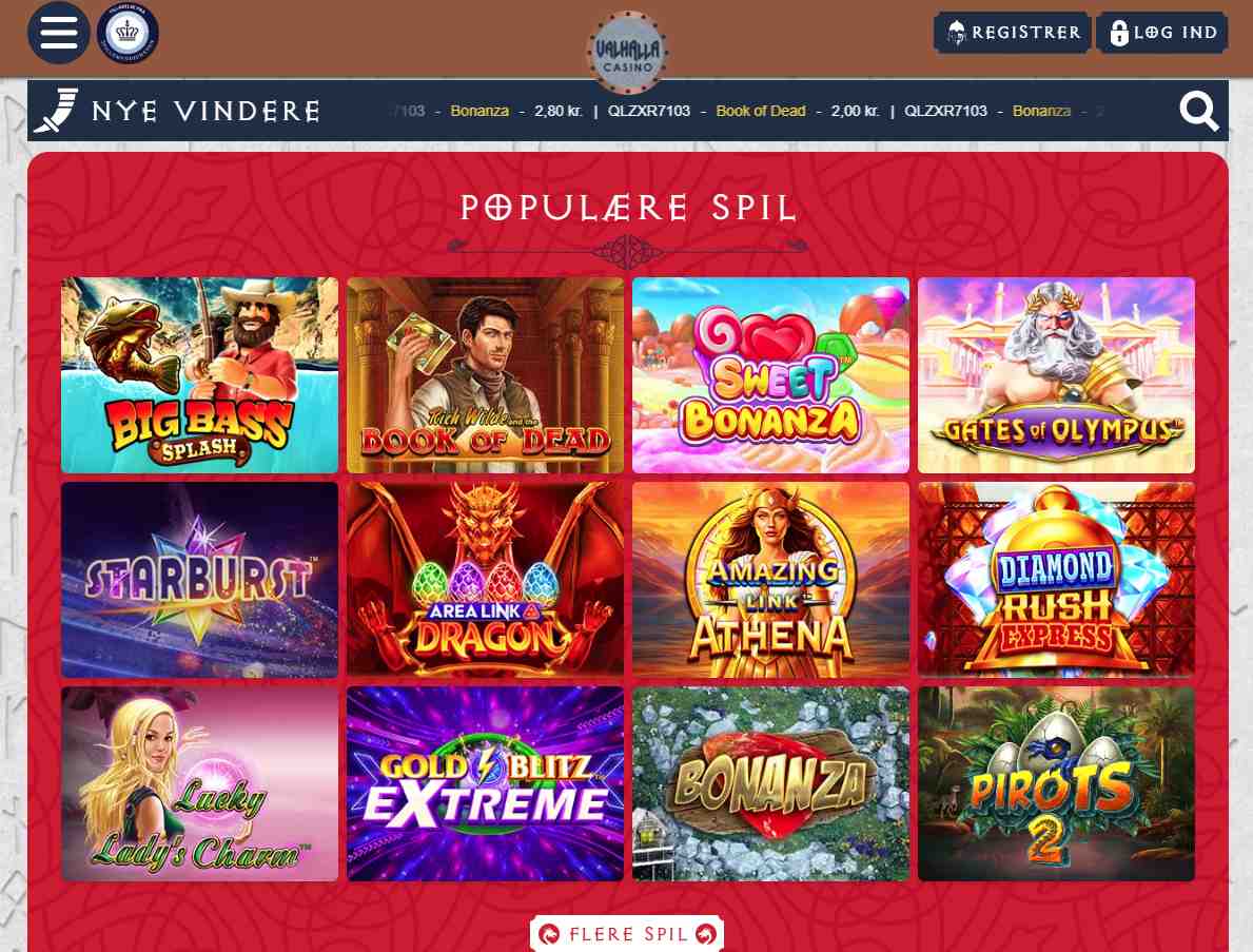 Vilhalla Casino spil