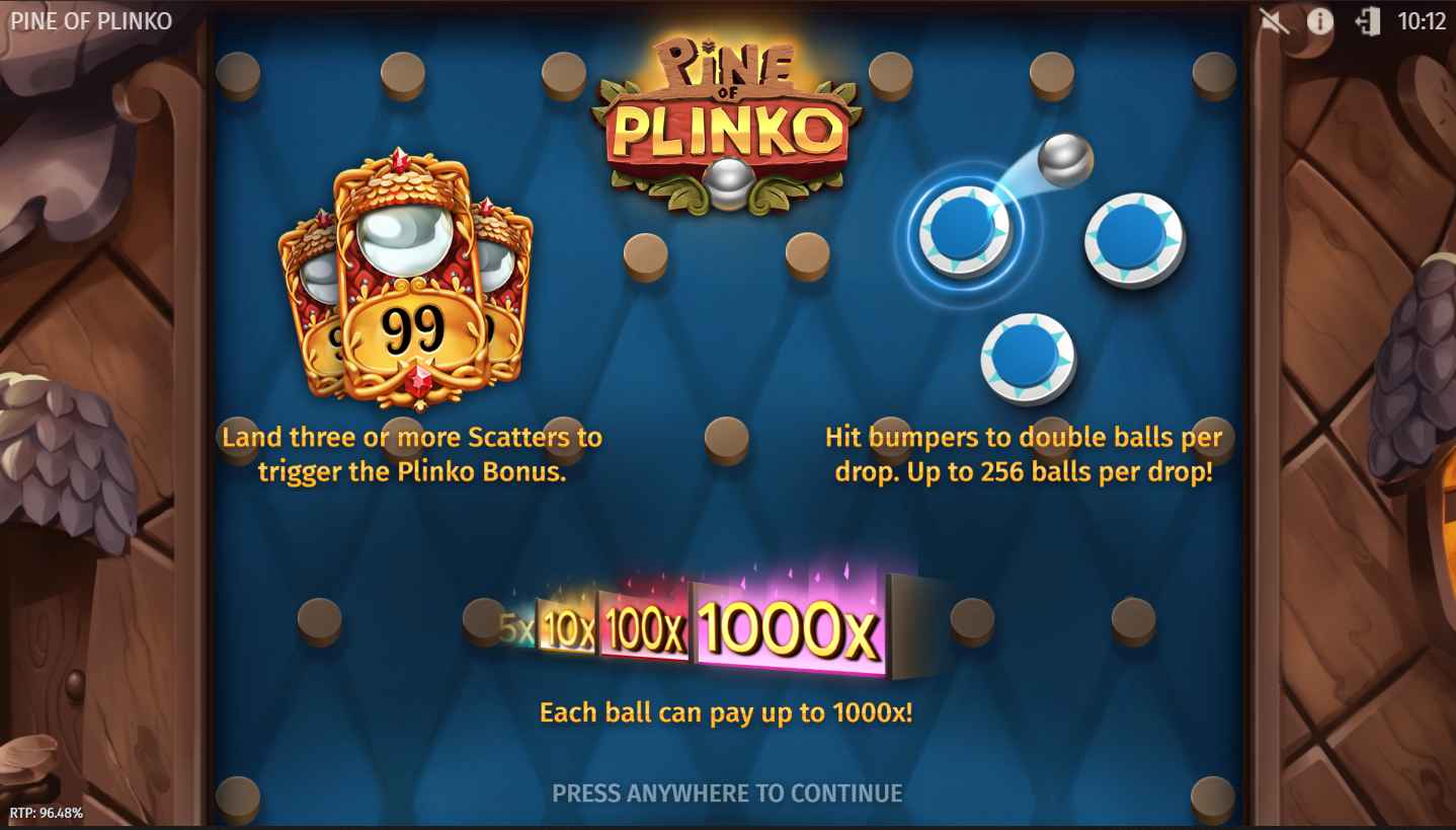 regler i pine of plinko