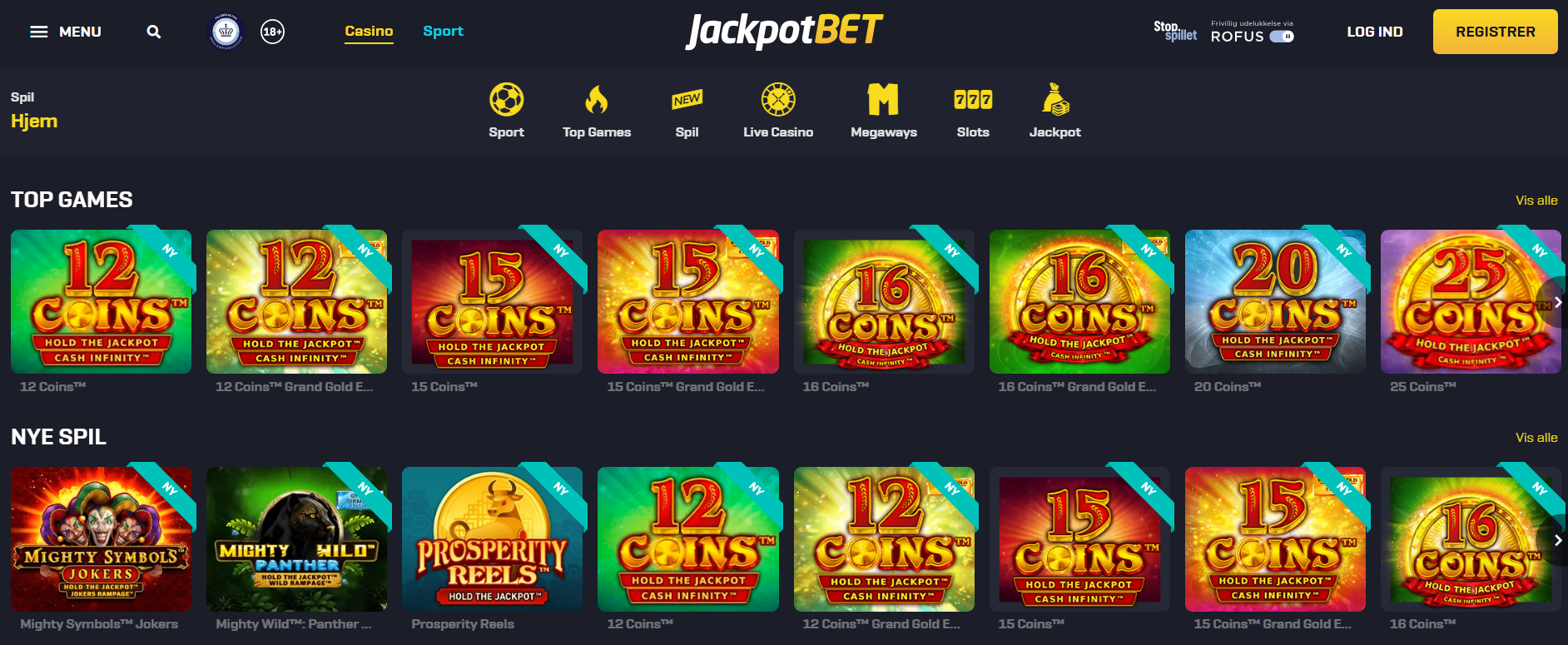 slots på jackpotbet